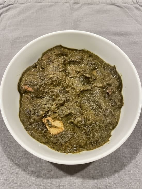 Saag (Palak) Paneer.